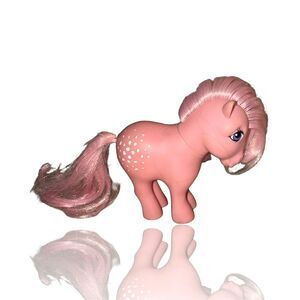 Vintage 1982 My Little Pony G1 Cotton Candy Pink Pony Hasbro